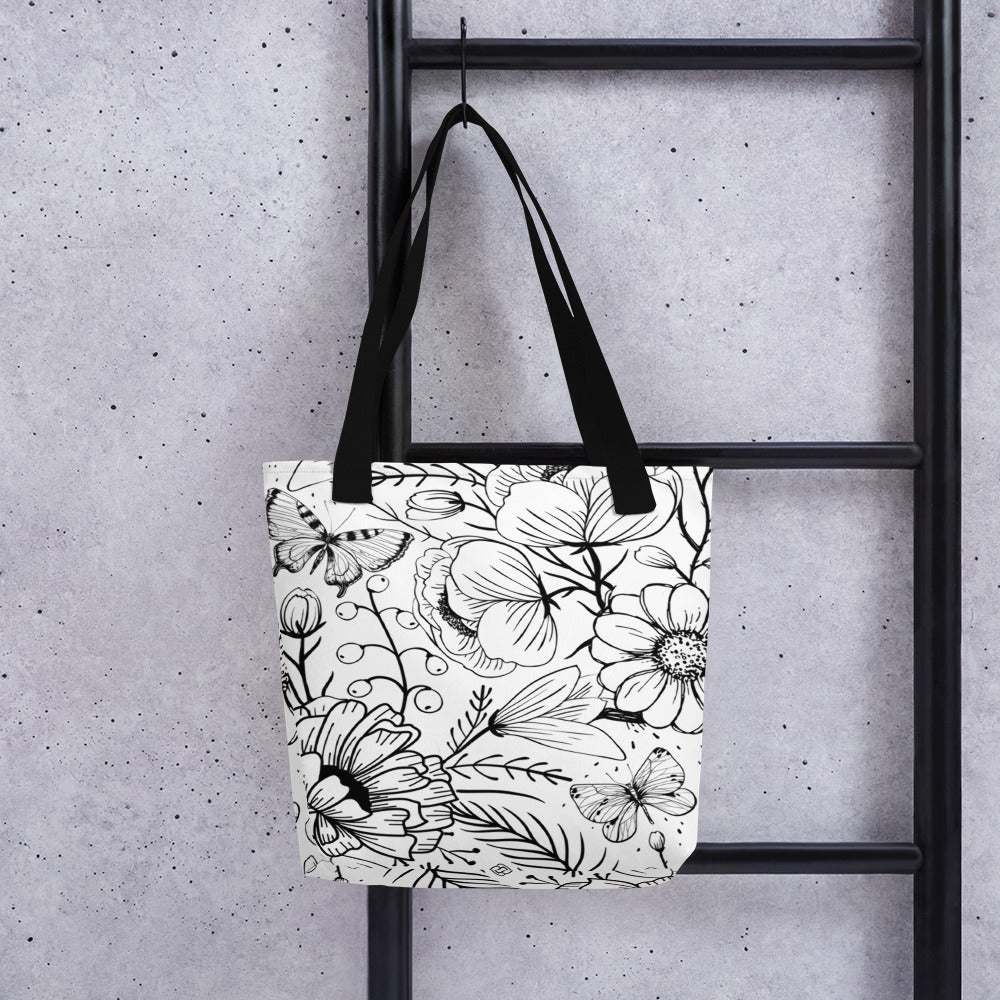 LJPCo Signature Collection - Butterfly Garden Tote Bag