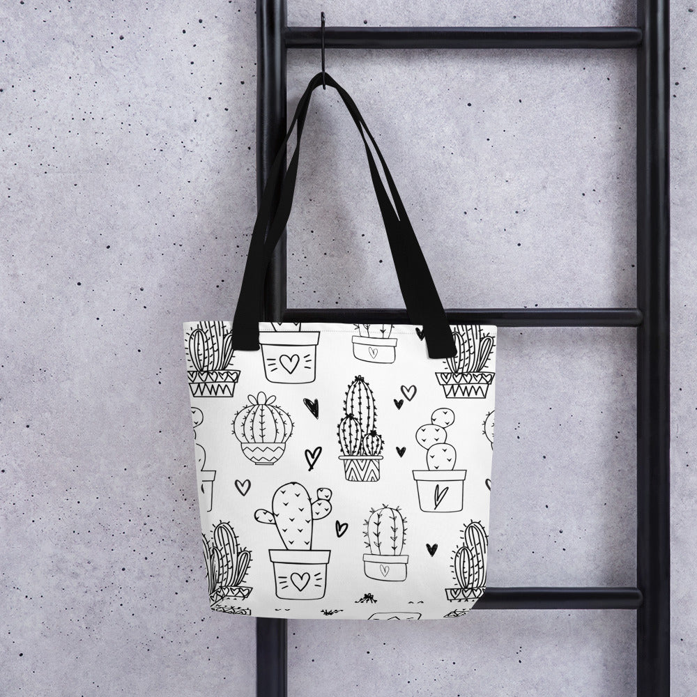 LJPCo Signature Collection - Cactus Doodles Tote Bag