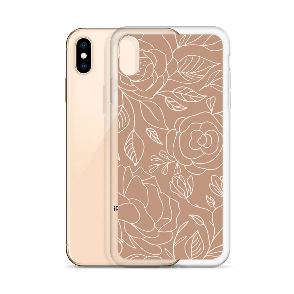 Vintage Romance Collection - Rusted Rose iPhone Case