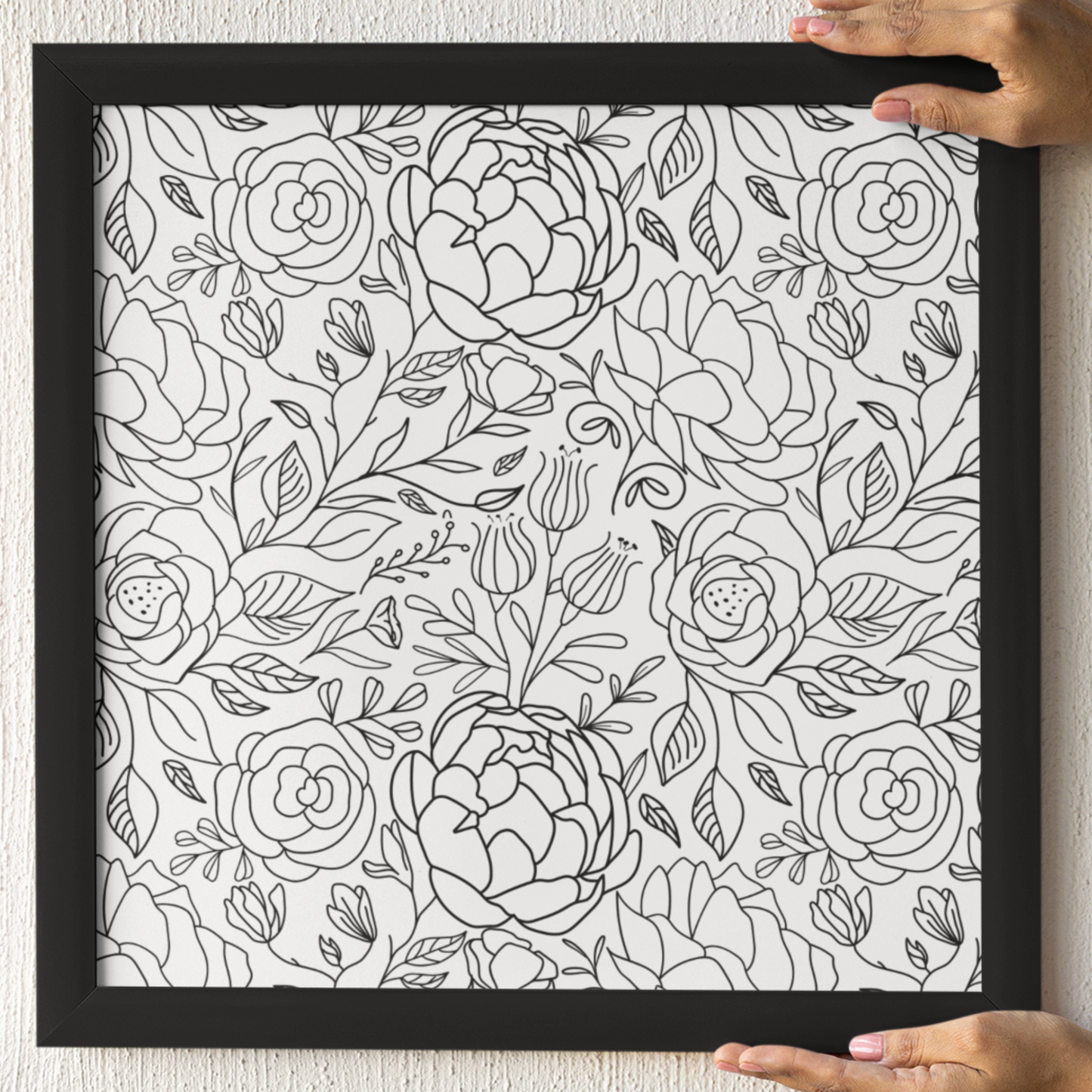 Peony Garden Seamless Pattern
