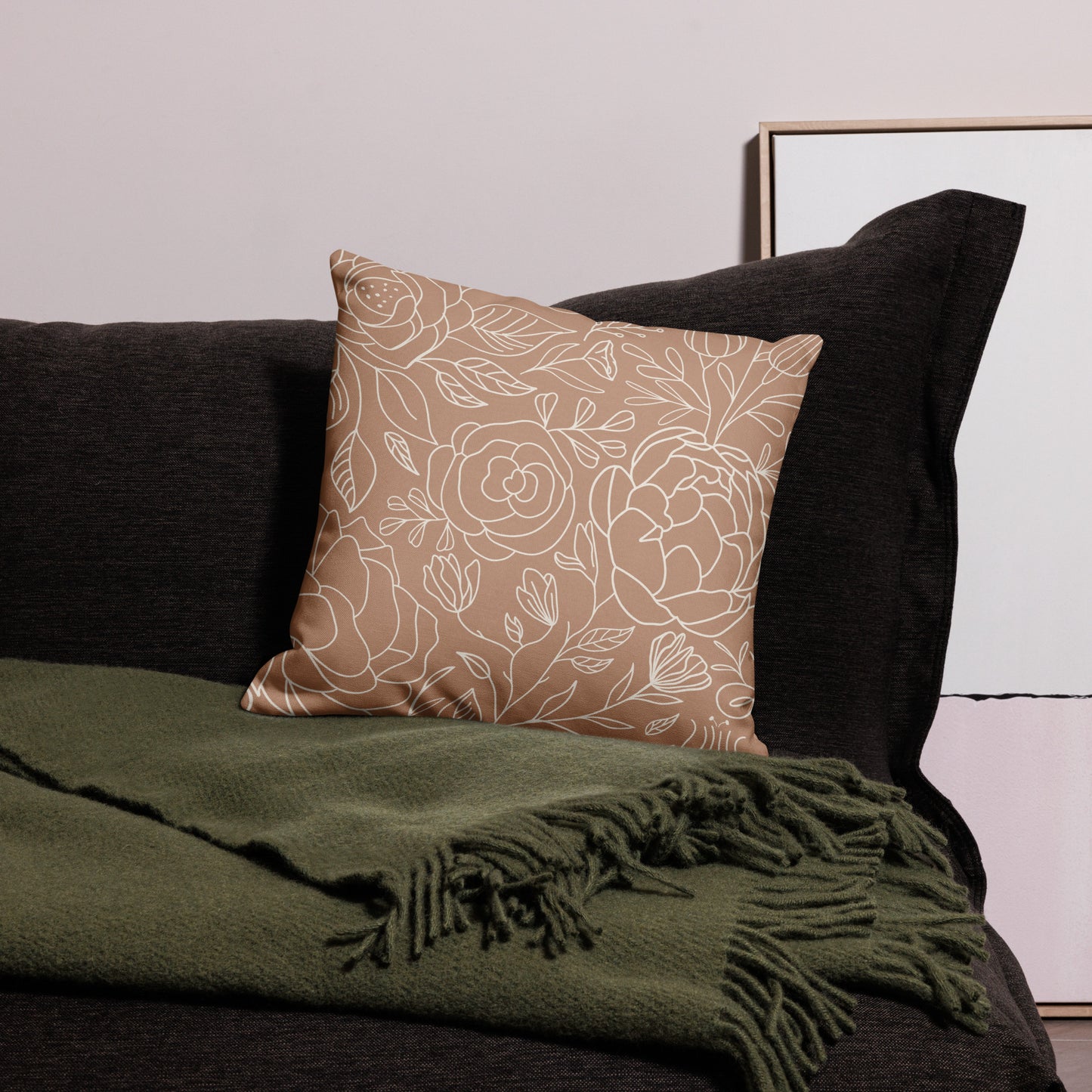 Vintage Romance Collection - Rusted Rose Throw Pillow