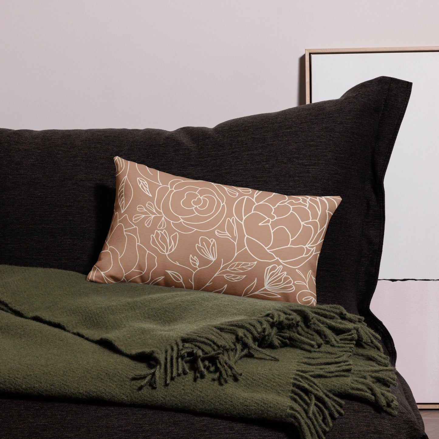 Vintage Romance Collection - Rusted Rose Throw Pillow