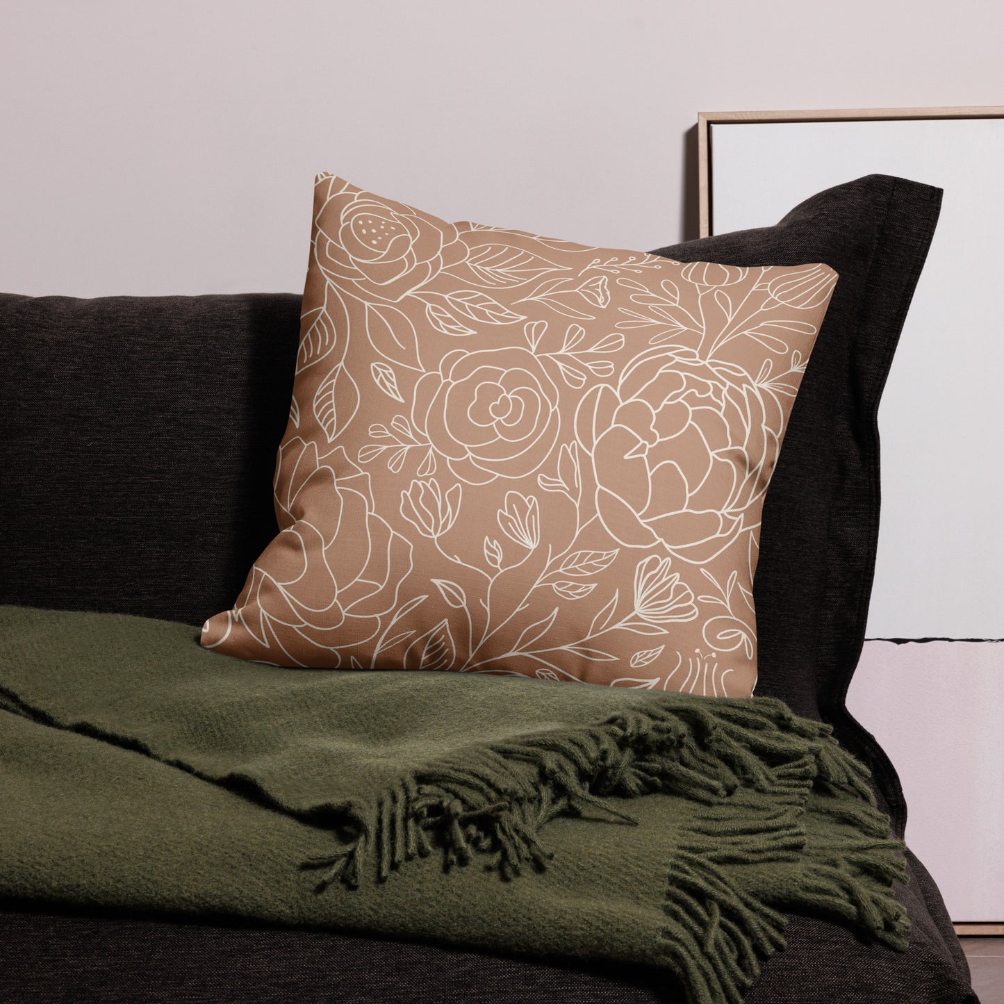 Vintage Romance Collection - Rusted Rose Throw Pillow