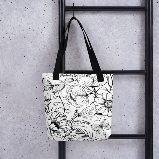 LJPCo Signature Collection - Butterfly Garden Tote Bag