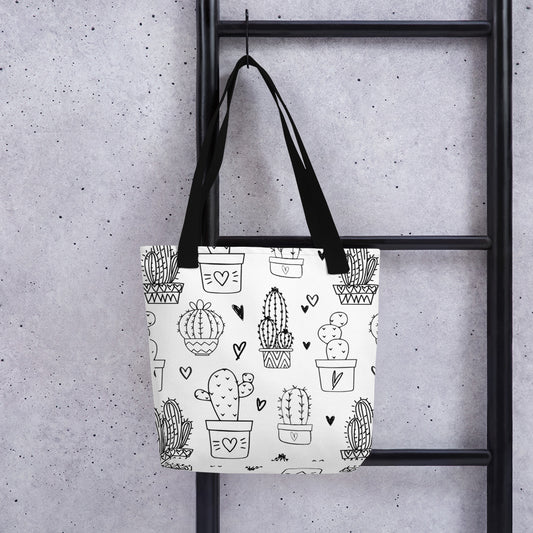 LJPCo Signature Collection - Cactus Doodles Tote Bag