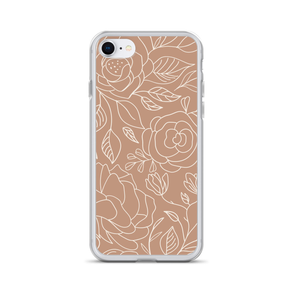 Vintage Romance Collection - Rusted Rose iPhone Case