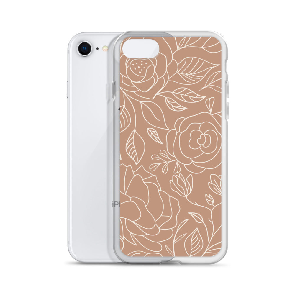Vintage Romance Collection - Rusted Rose iPhone Case