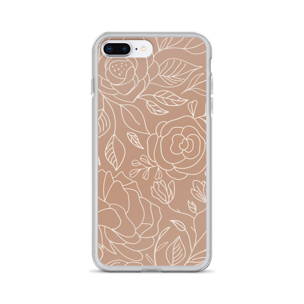 Vintage Romance Collection - Rusted Rose iPhone Case