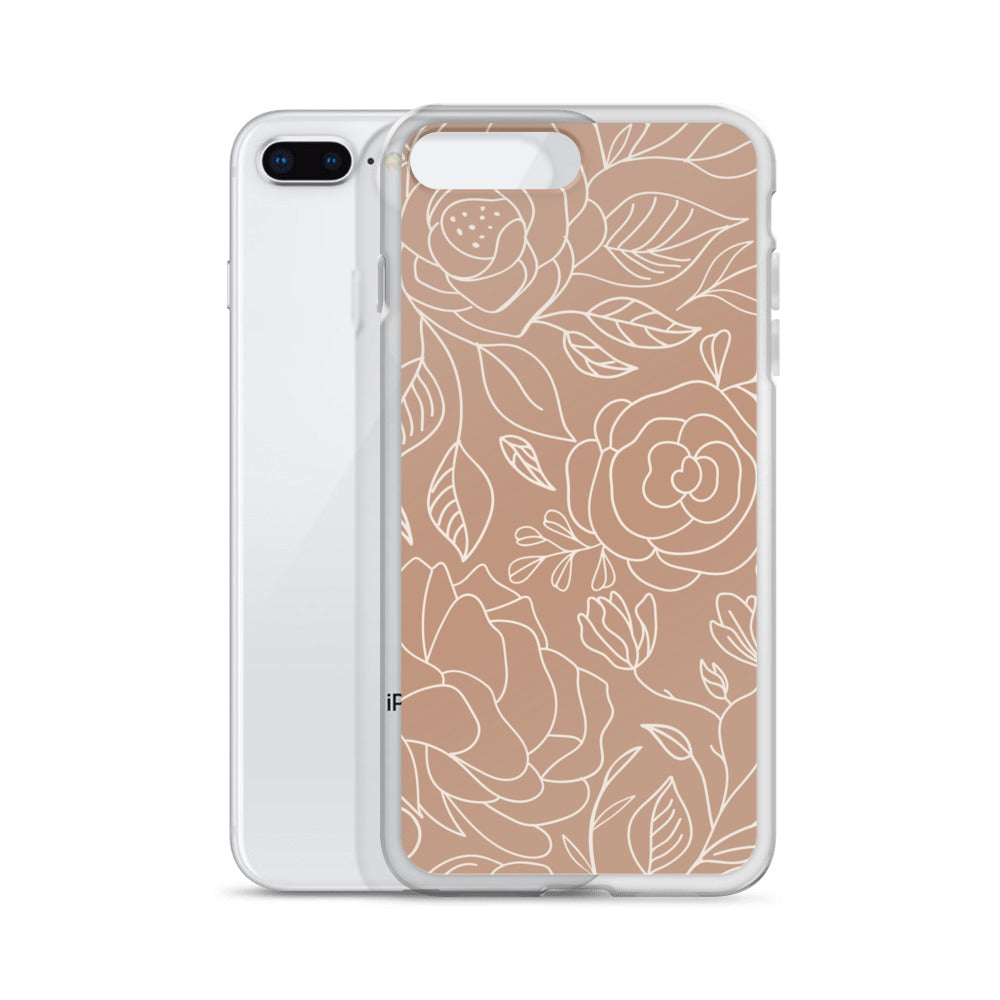 Vintage Romance Collection - Rusted Rose iPhone Case