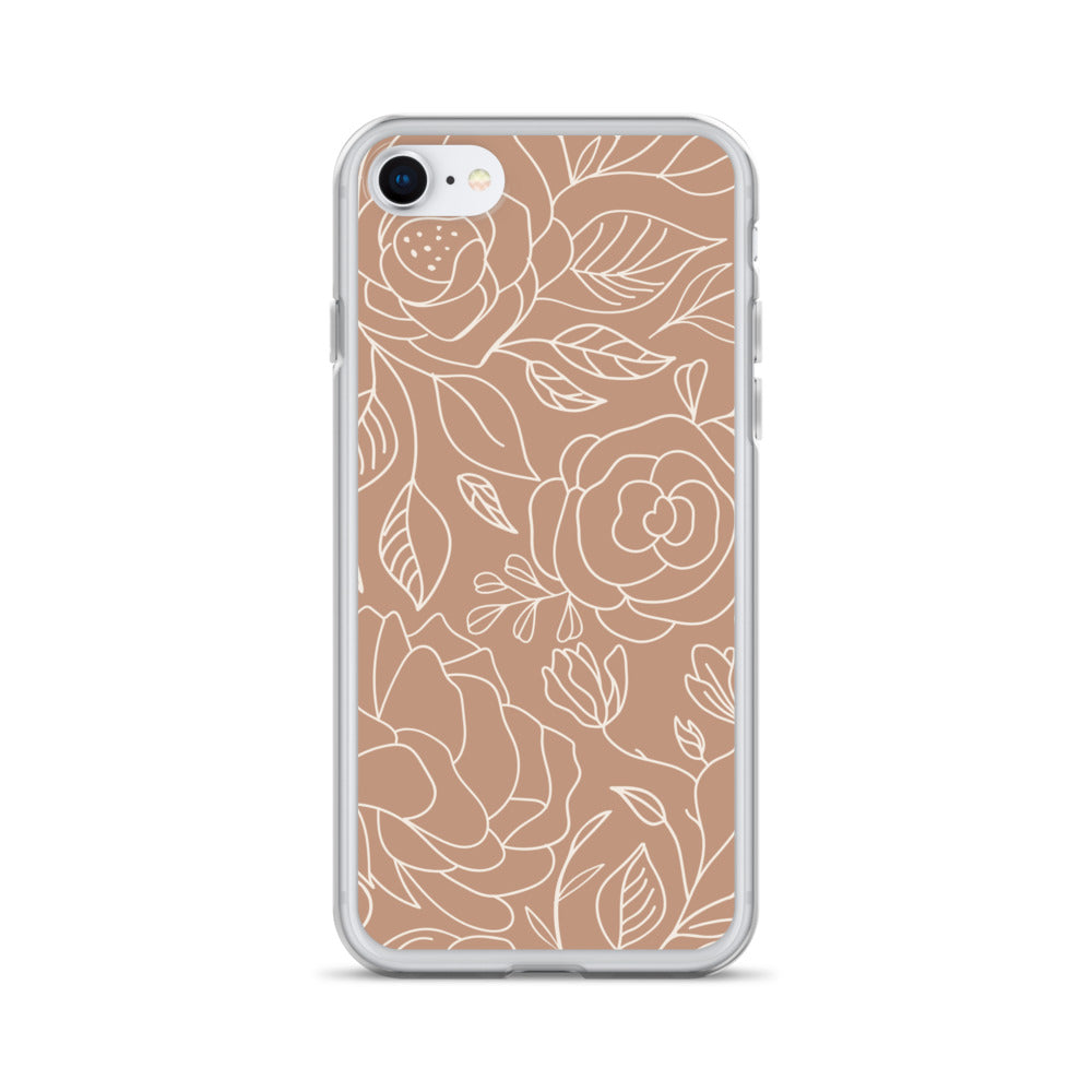 Vintage Romance Collection - Rusted Rose iPhone Case