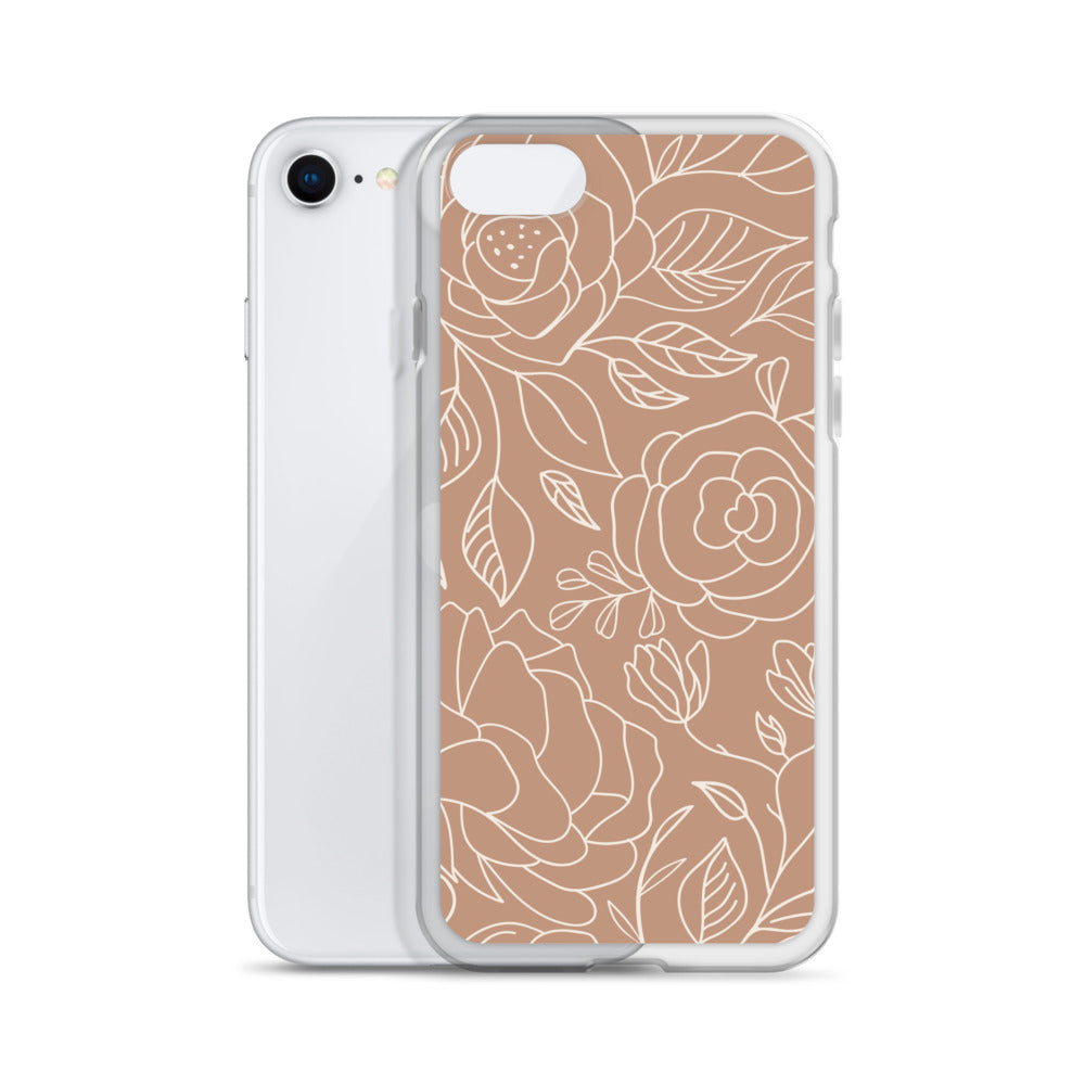 Vintage Romance Collection - Rusted Rose iPhone Case