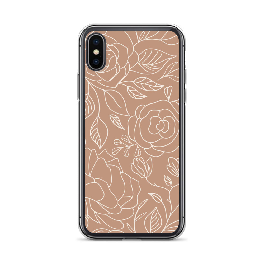 Vintage Romance Collection - Rusted Rose iPhone Case