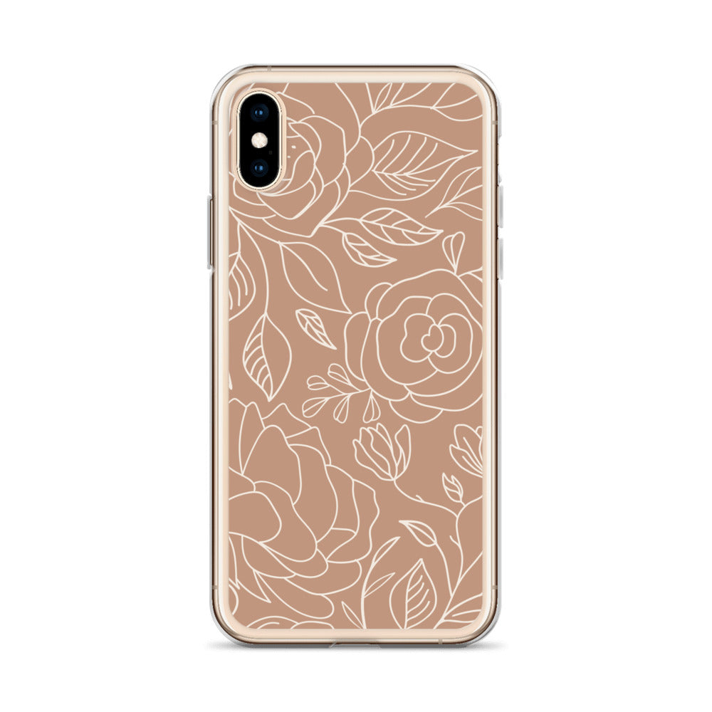 Vintage Romance Collection - Rusted Rose iPhone Case