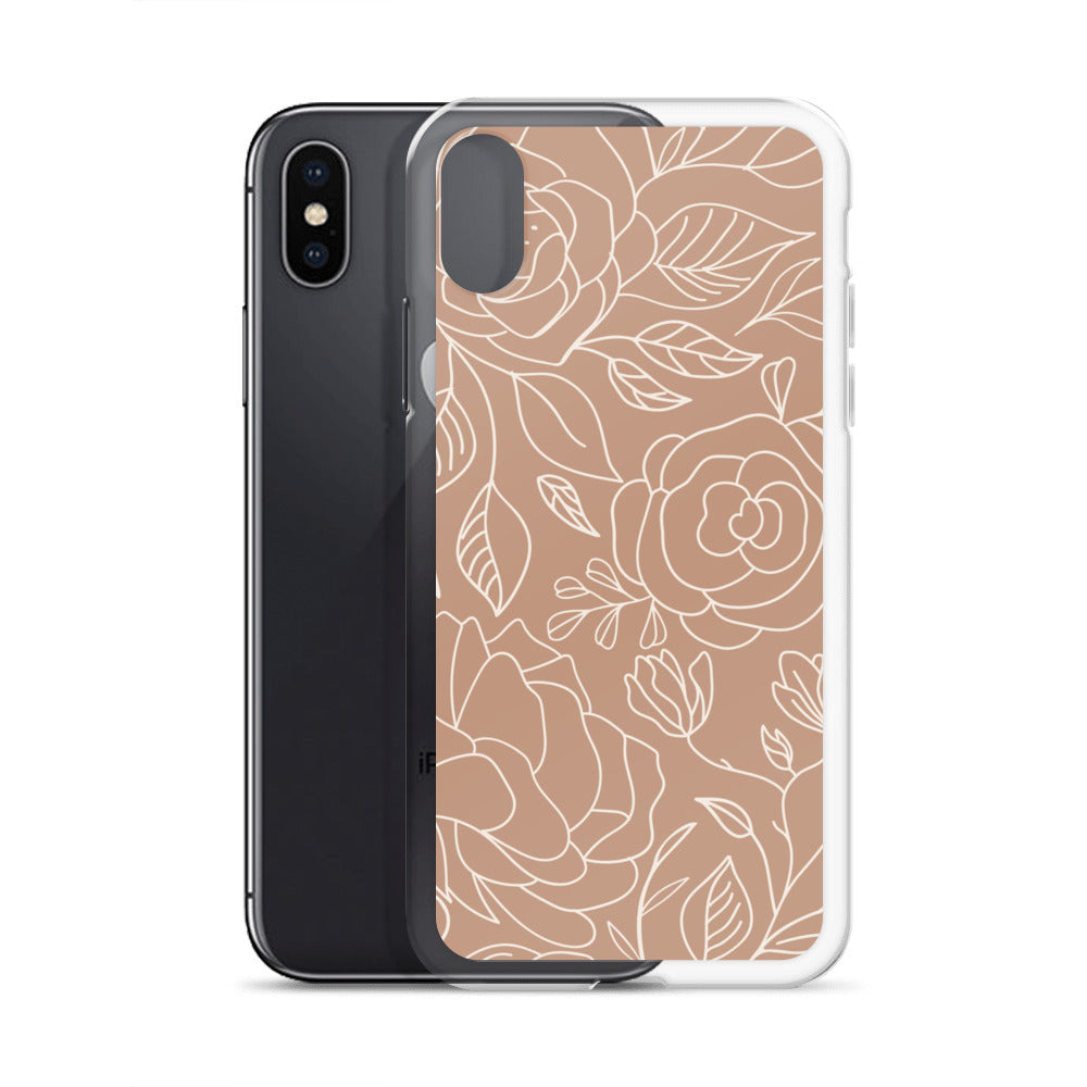 Vintage Romance Collection - Rusted Rose iPhone Case