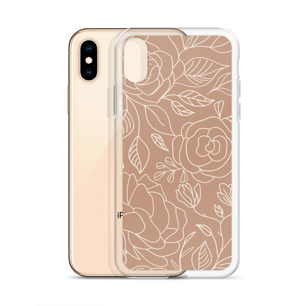 Vintage Romance Collection - Rusted Rose iPhone Case