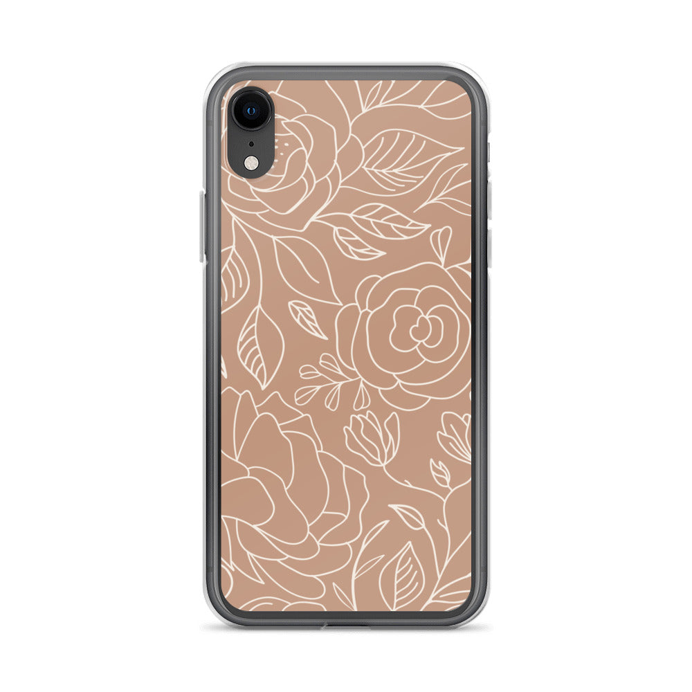 Vintage Romance Collection - Rusted Rose iPhone Case