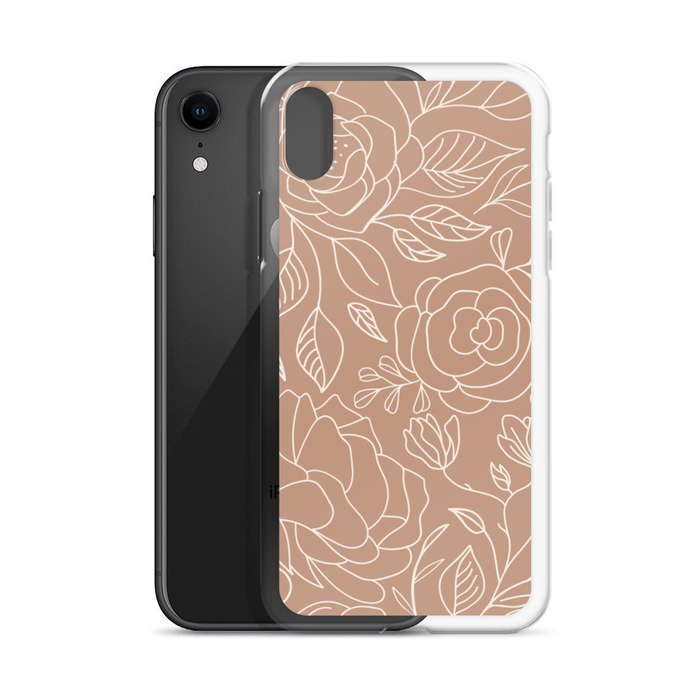 Vintage Romance Collection - Rusted Rose iPhone Case