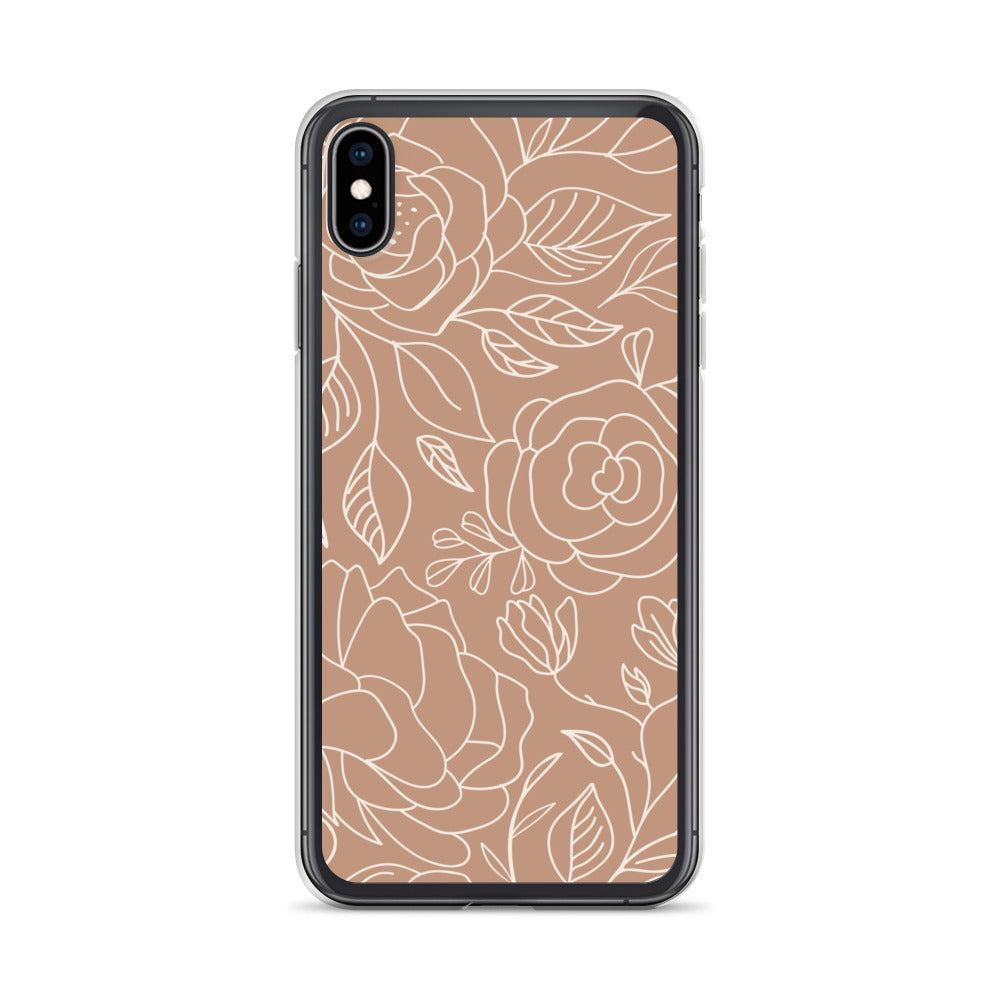 Vintage Romance Collection - Rusted Rose iPhone Case