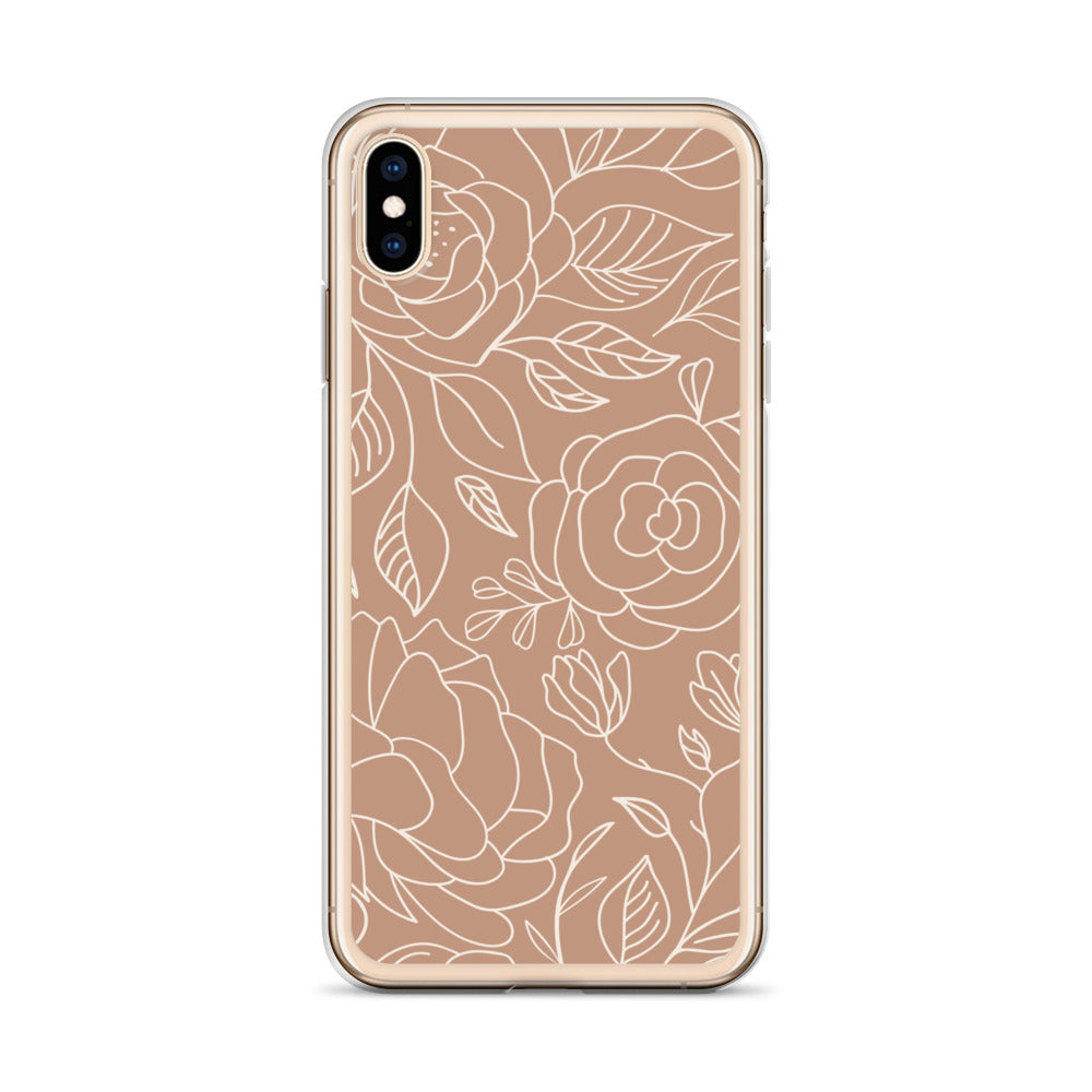 Vintage Romance Collection - Rusted Rose iPhone Case