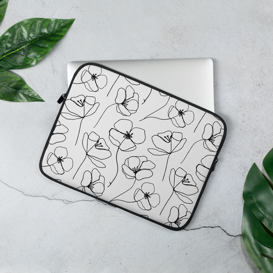 LJPCo Signature Collection - Poppies Laptop Sleeve