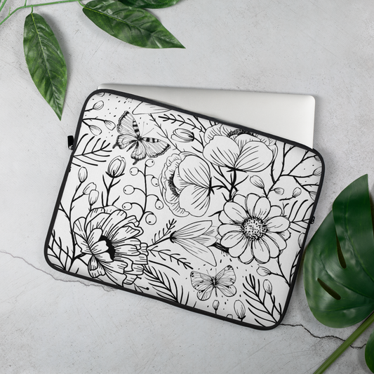 LJPCo Signature Collection - Butterfly Gardens Laptop Sleeve