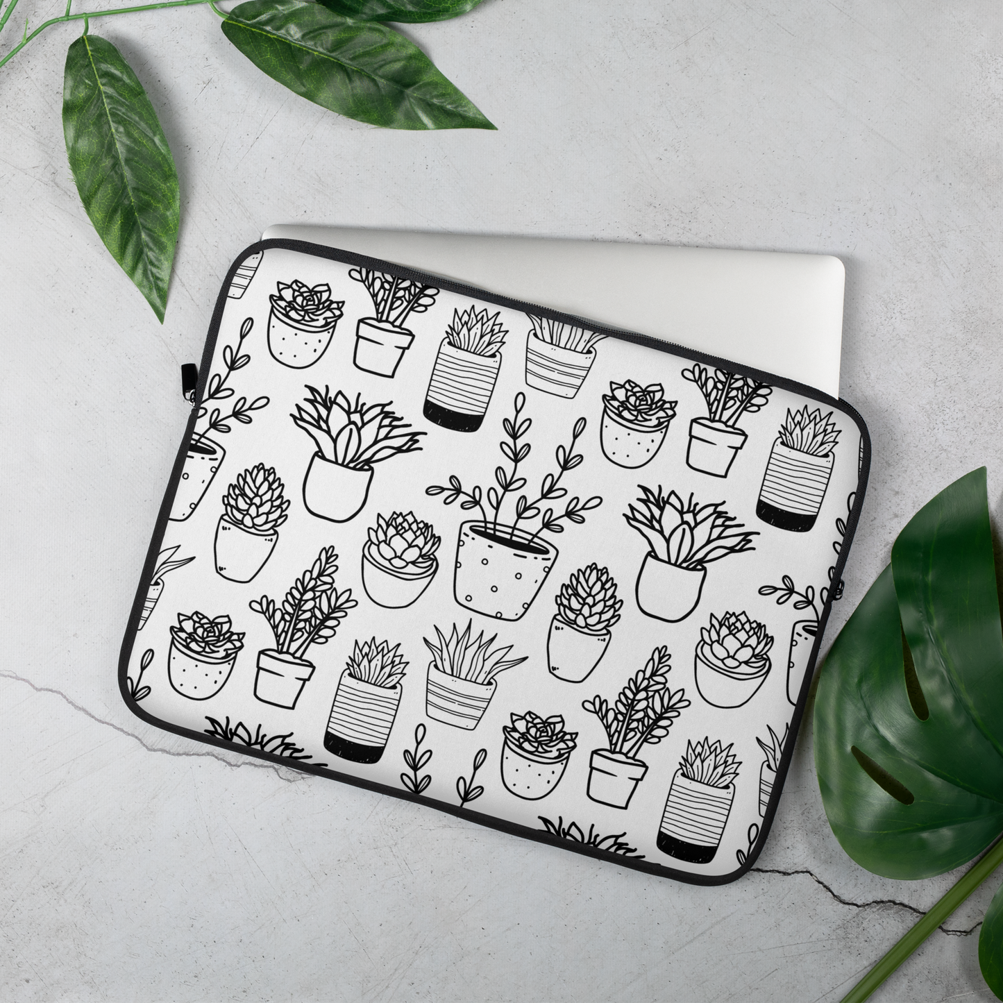 LJPCo Signature Collection - Potted Plants Laptop Sleeve