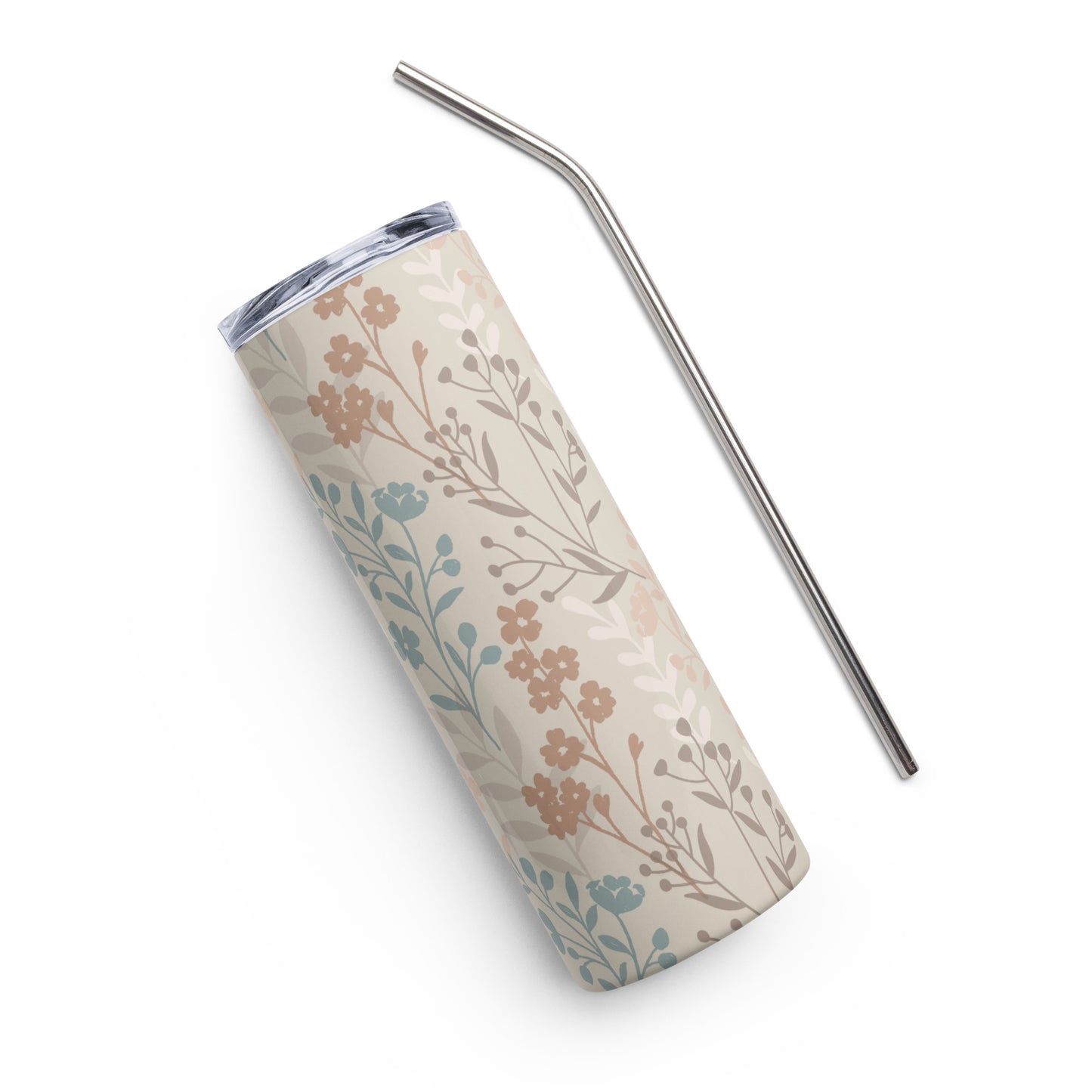 Vintage Romance Collection - Stacked Floral 20 oz Stainless Steel Tumbler