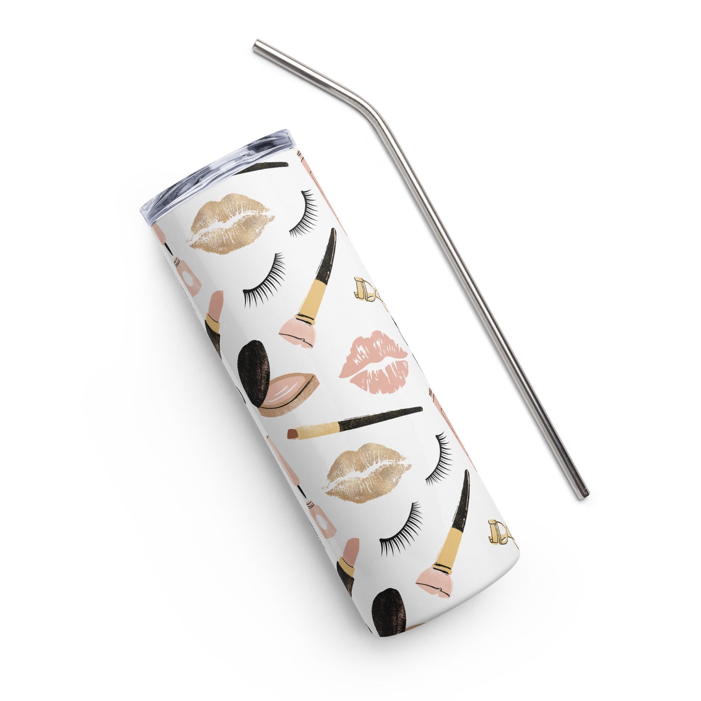 Pink and Gold Beauty Queen 20 oz Stainless Steel Tumbler
