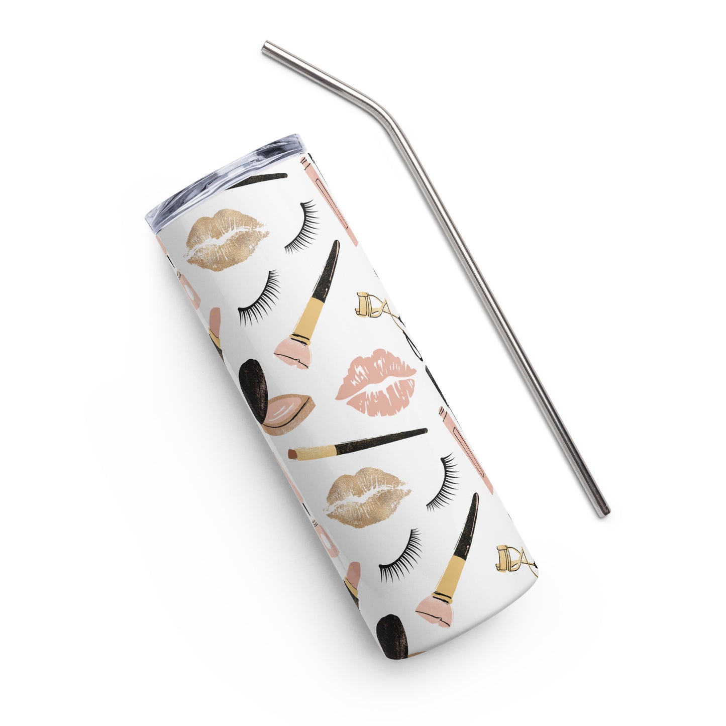 Pink and Gold Beauty Queen 20 oz Stainless Steel Tumbler